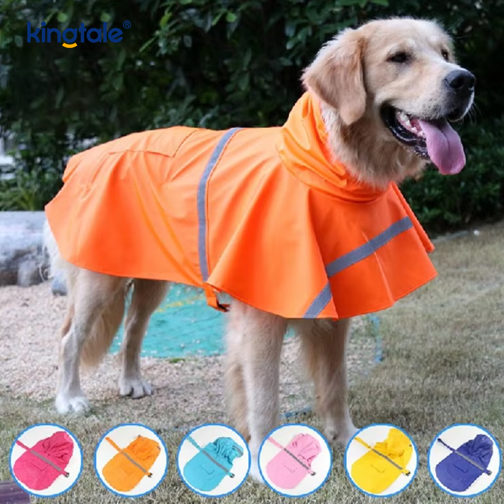 Maraming Kulay na Dog Raincoat