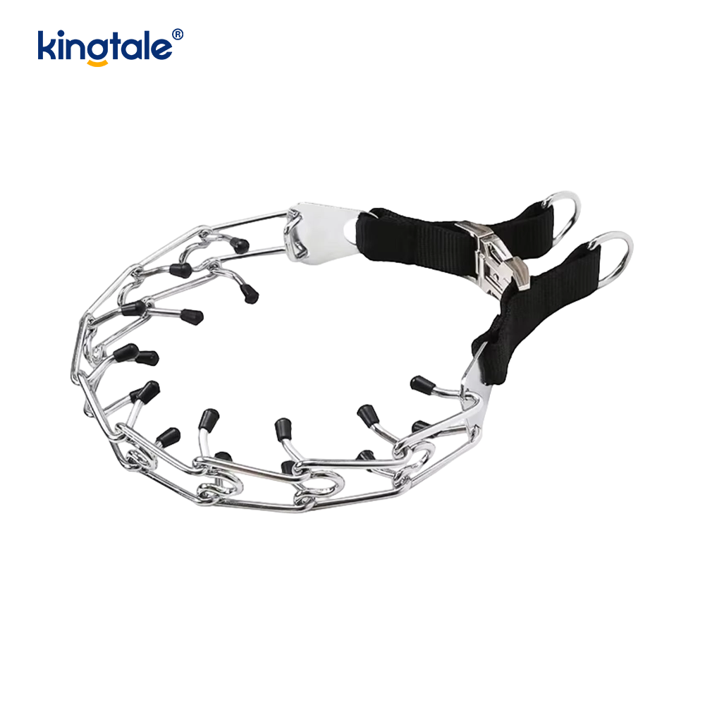 Dog Prong Collar na may Metal Buckle