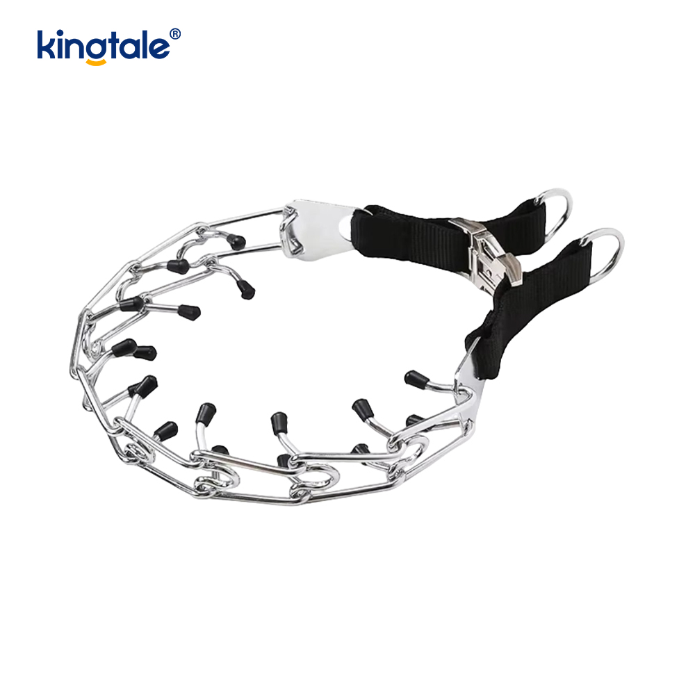 Dog Prong Collar na may Metal Buckle