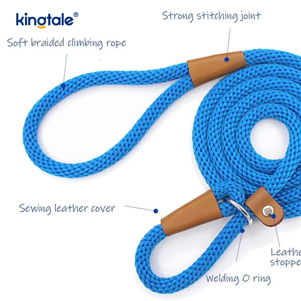 Pinagtagpi na Nylon Slip Dog Leash
