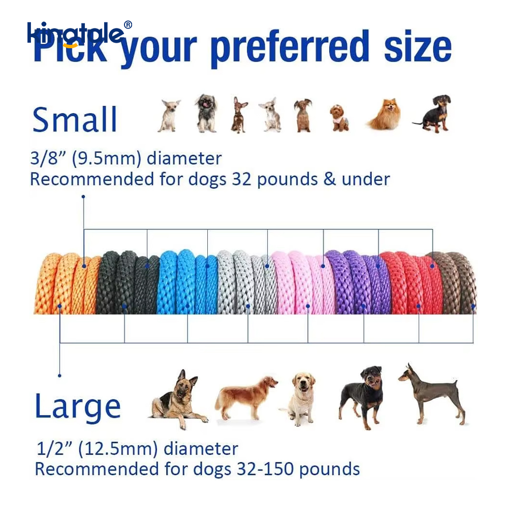 Pinagtagpi na Nylon Slip Dog Leash