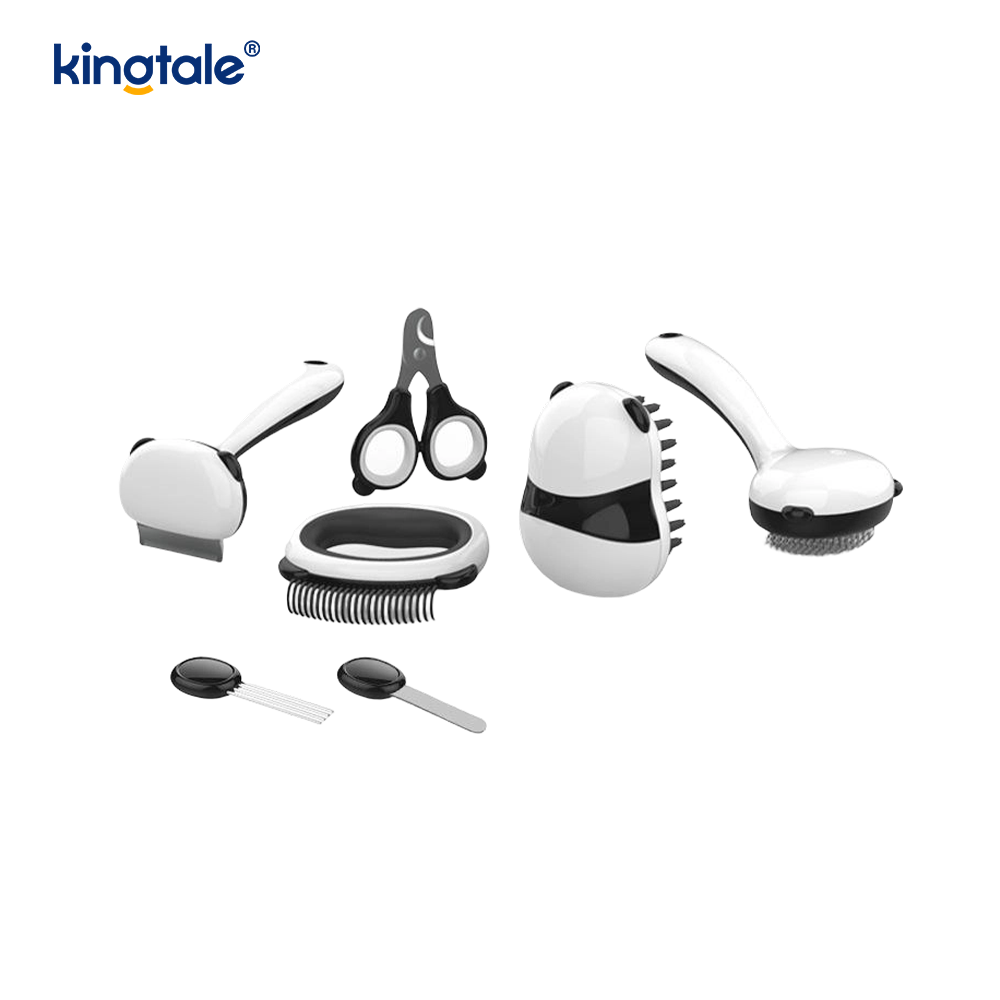 Set ng Produkto sa Paglilinis ng Alagang Hayop Panda Model Bathing Brush