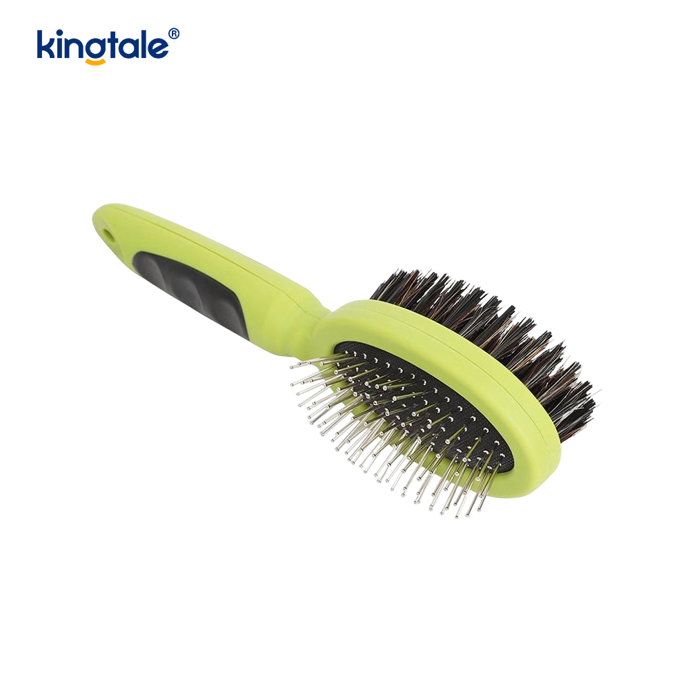 Pet Comb, Double-Sided Comb Double-Sided Brush Para sa Pagpapalaglag at Pagliligo