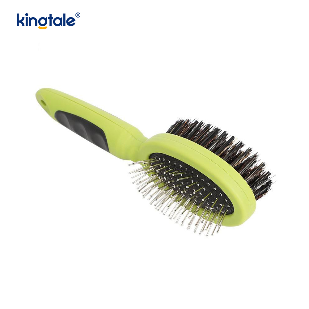 Pet Comb, Double-Sided Comb Double-Sided Brush Para sa Pagpapalaglag at Pagliligo