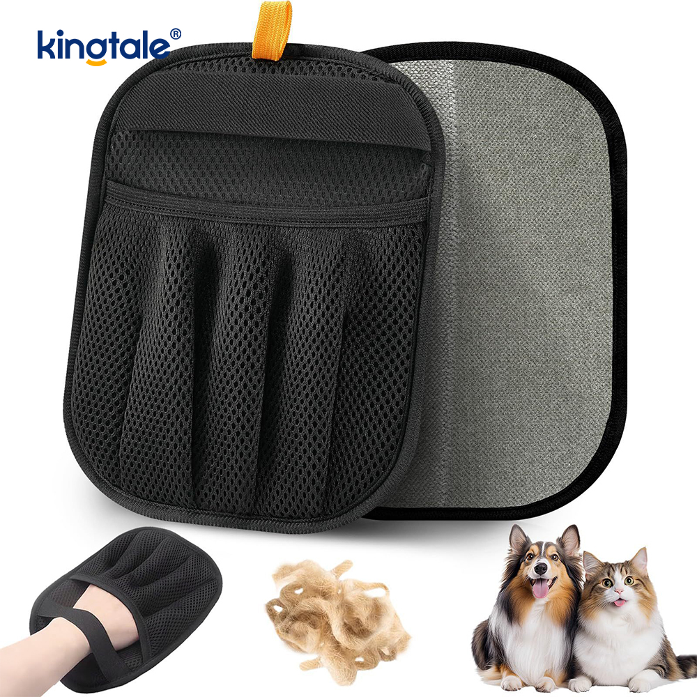 Pet Hair Removal Glove Magic Brush Electrostatic Mitt Para sa Mga Aso at Pusa