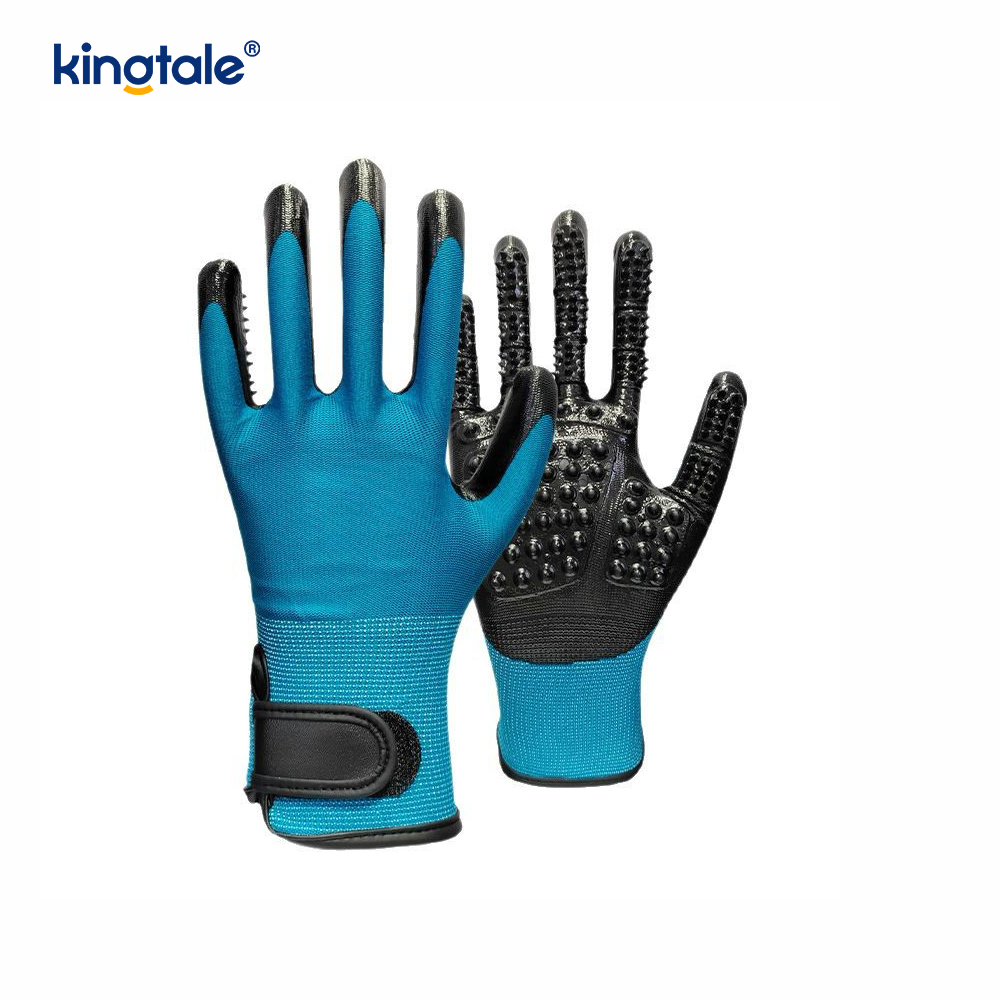 Glove na Pantanggal ng Buhok ng Alagang Hayop Gentle Pet Grooming Glove Brush Deshedding Glove