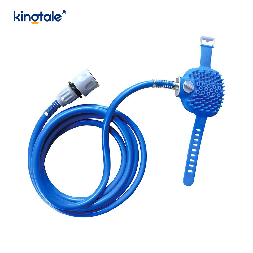 Dog Shower Attachment Pet Shower Sprayer Para sa Pagliligo ng Alagang Hayop At Paghuhugas ng Aso Diverter Valve na May Handheld