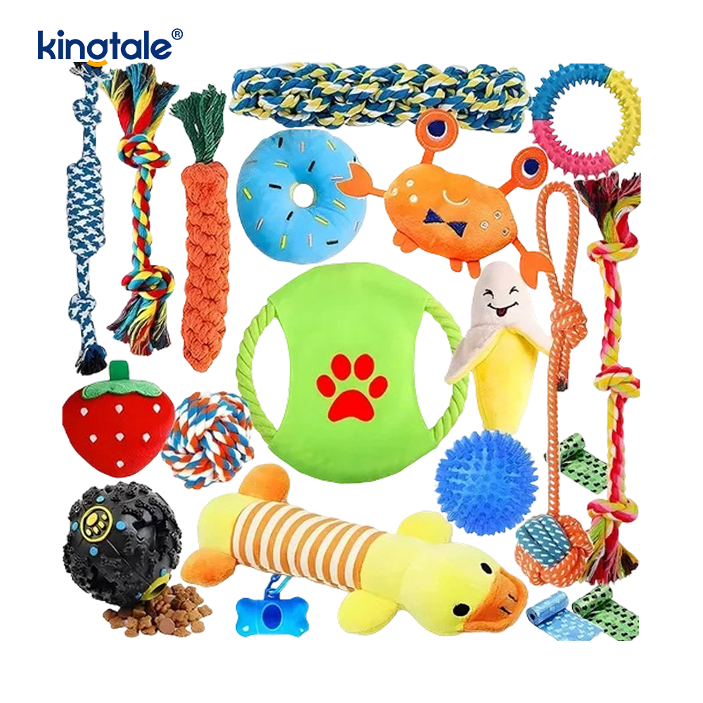 20PCS Pet Rope Toy Set para sa Pagngingipin at Kasayahan sa Indoor