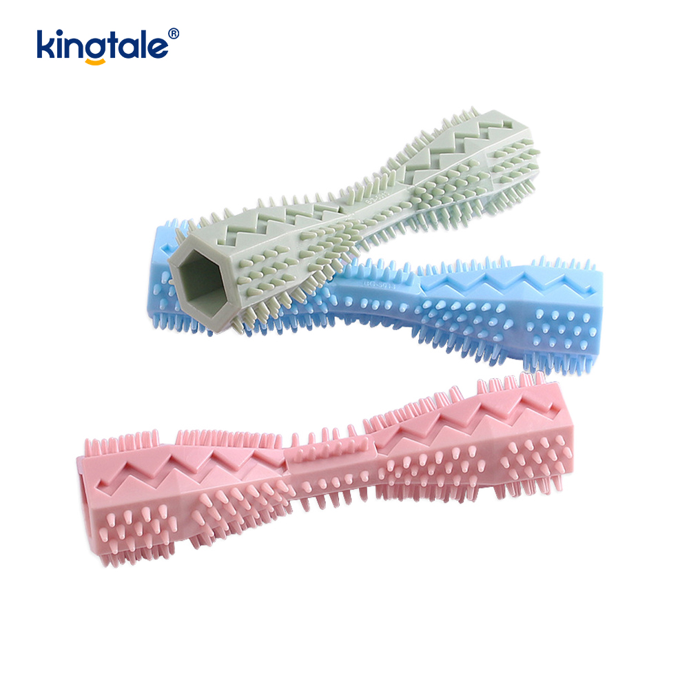 Pet Teething At Dental Care Hexagonal Toys Para sa Paglilinis ng Ngipin