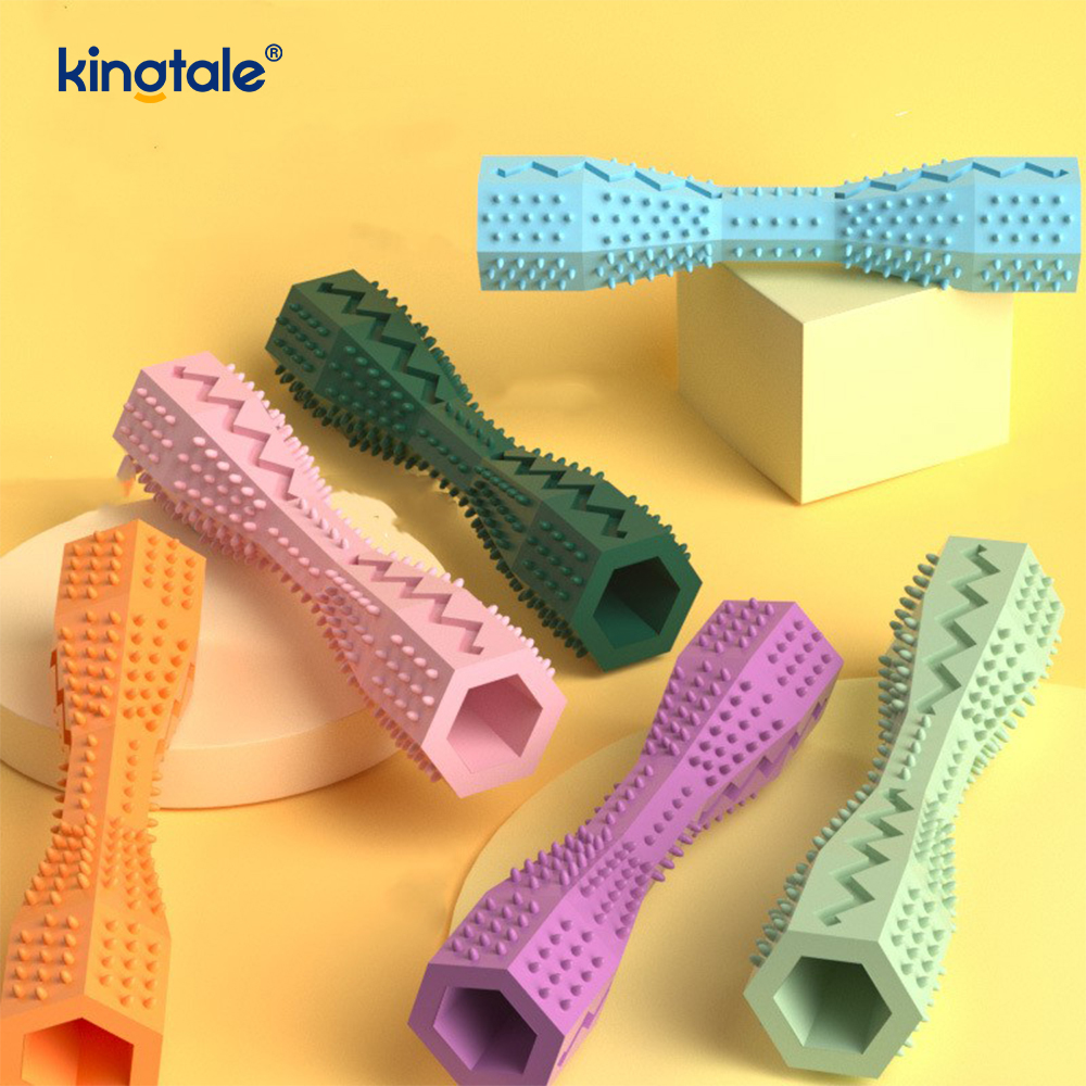 Pet Teething At Dental Care Hexagonal Toys Para sa Paglilinis ng Ngipin