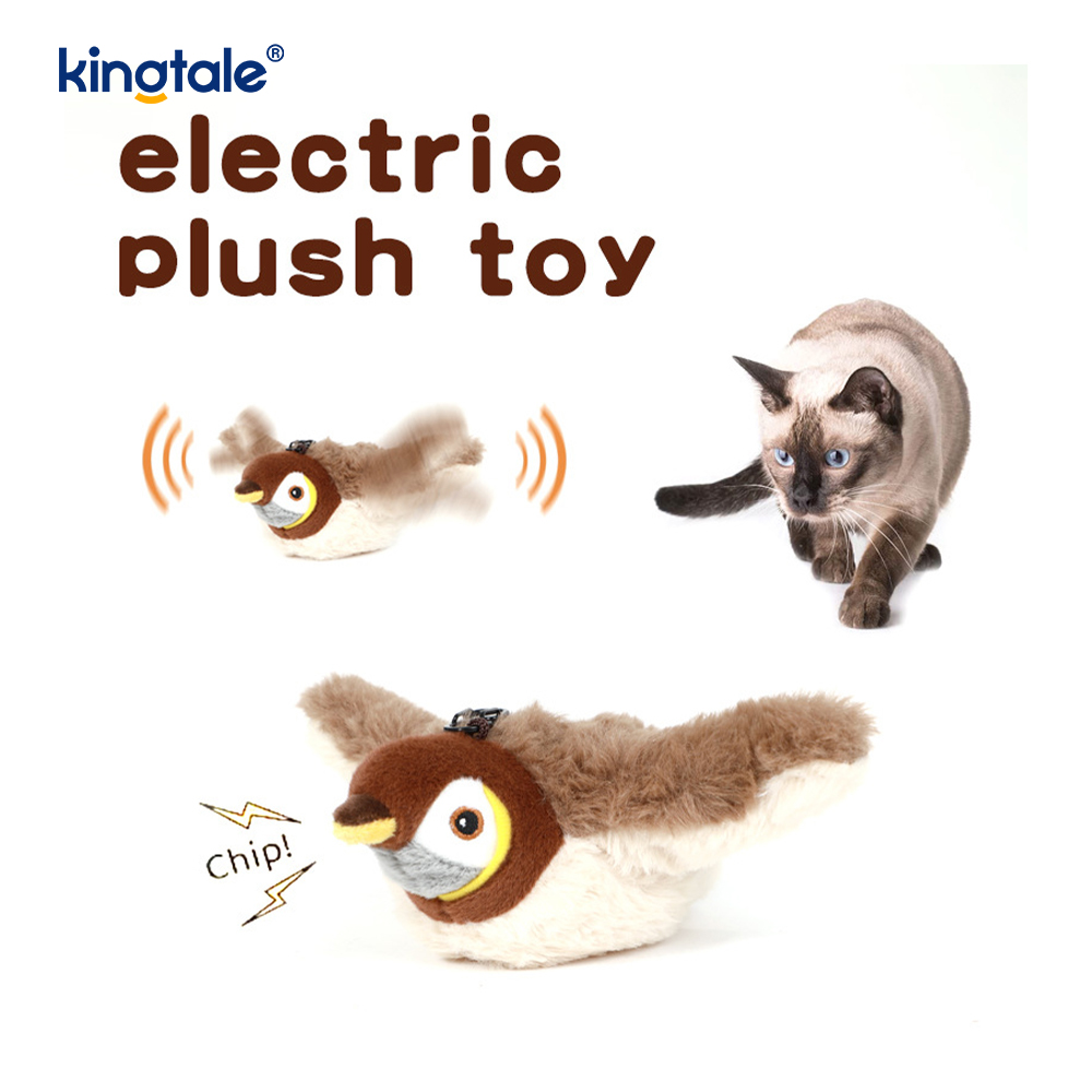 Simulated Sparrow Pet Plush Toy Para sa Lahat ng Breed Cat Kicker Catnip Toys Sparrow