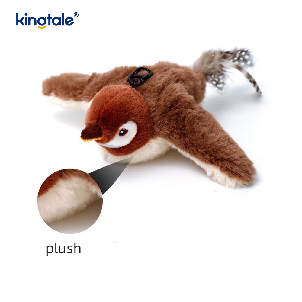 Simulated Sparrow Pet Plush Toy Para sa Lahat ng Breed Cat Kicker Catnip Toys Sparrow