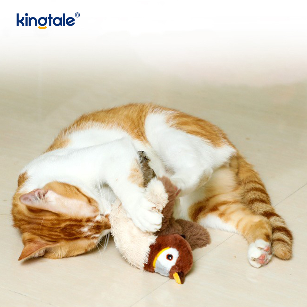 Simulated Sparrow Pet Plush Toy Para sa Lahat ng Breed Cat Kicker Catnip Toys Sparrow