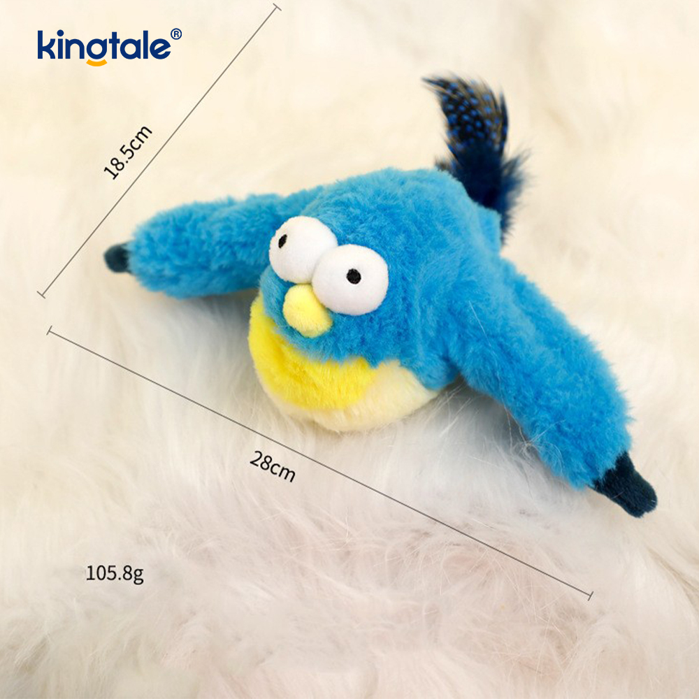 Simulated Sparrow Pet Plush Toy Para sa Lahat ng Breed Cat Kicker Catnip Toys Sparrow