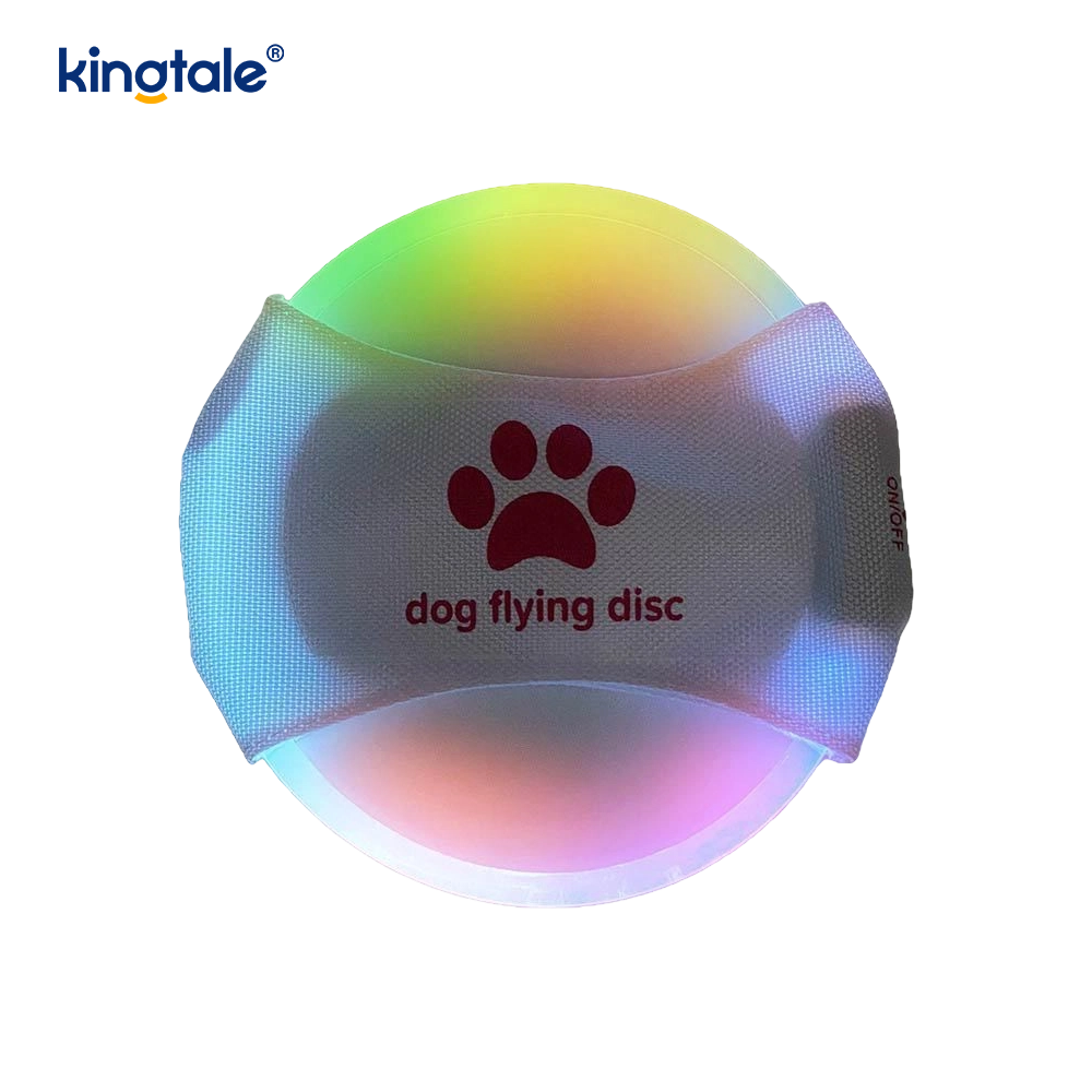 Pet Light-Up Frisbee High Visibility Lighted Pet Training Throwing Paglalaro Para sa Exercise