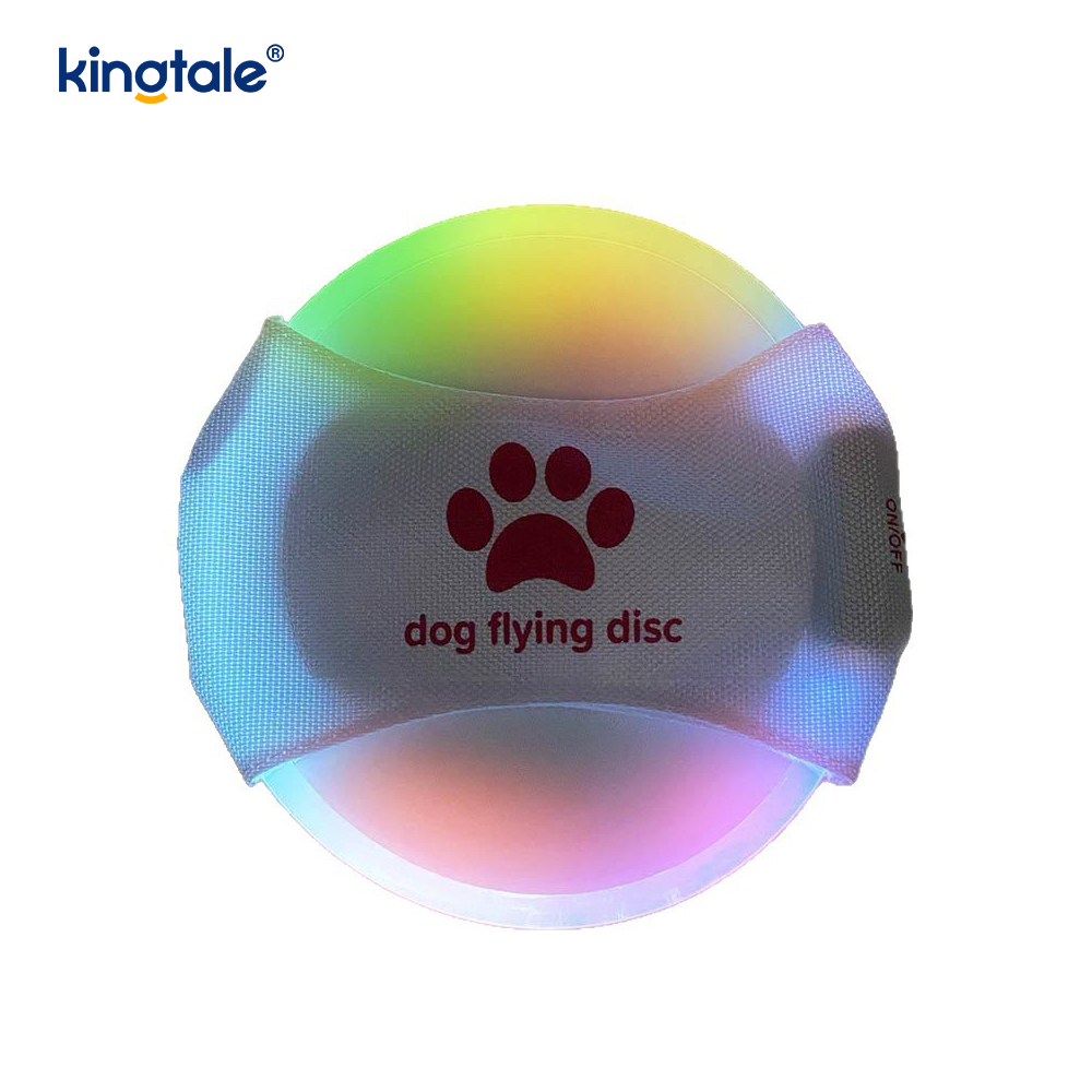Pet Light-Up Frisbee High Visibility Lighted Pet Training Throwing Paglalaro Para sa Exercise