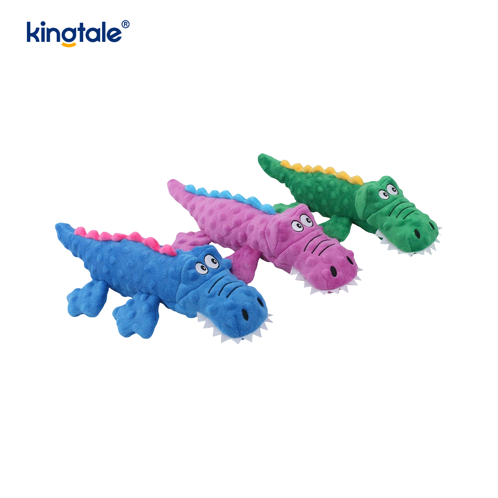 Pet Squeak Crocodile Plush Toy para sa Paglilinis ng Ngipin