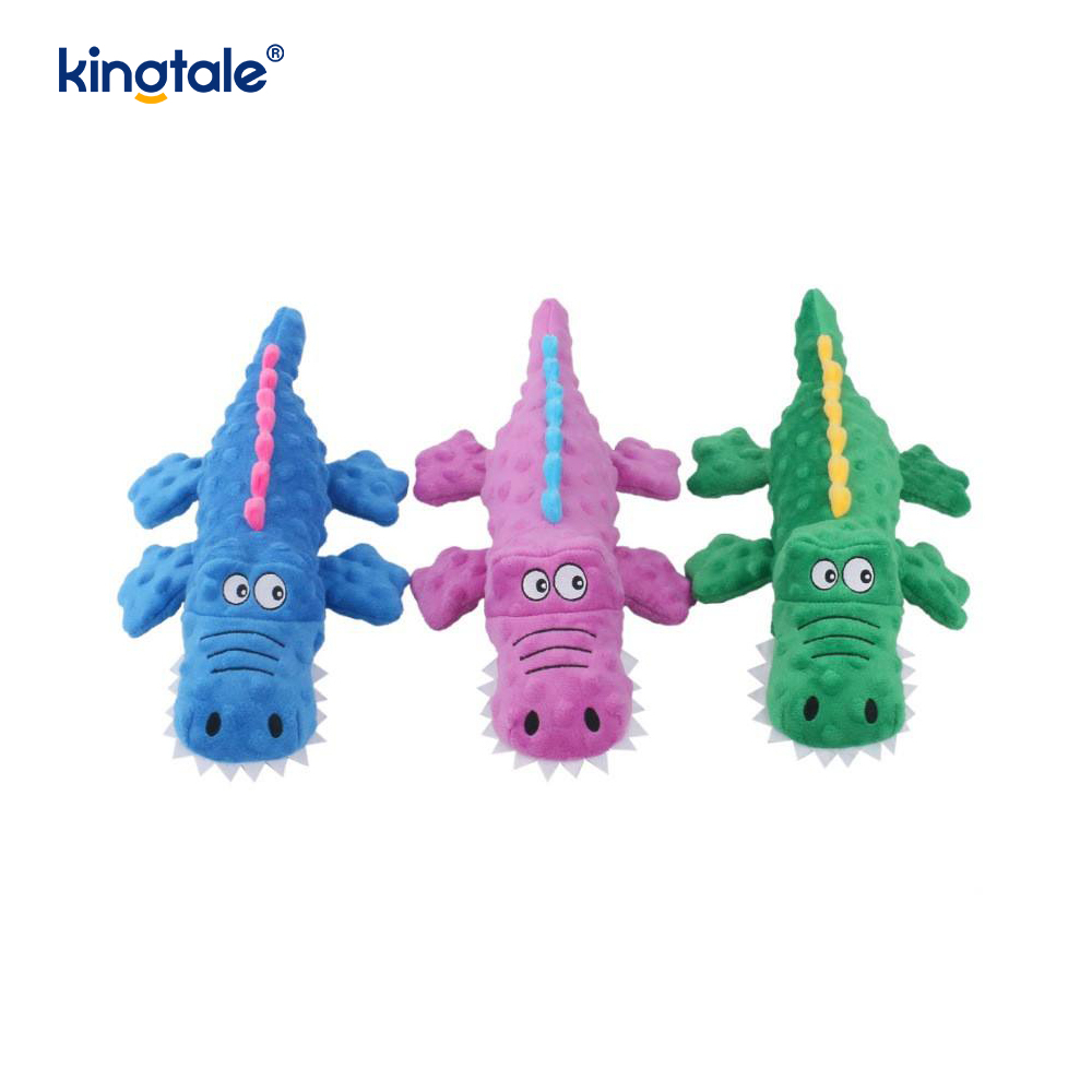 Pet Squeak Crocodile Plush Toy para sa Paglilinis ng Ngipin
