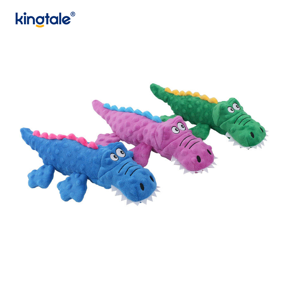 Pet Squeak Crocodile Plush Toy para sa Paglilinis ng Ngipin