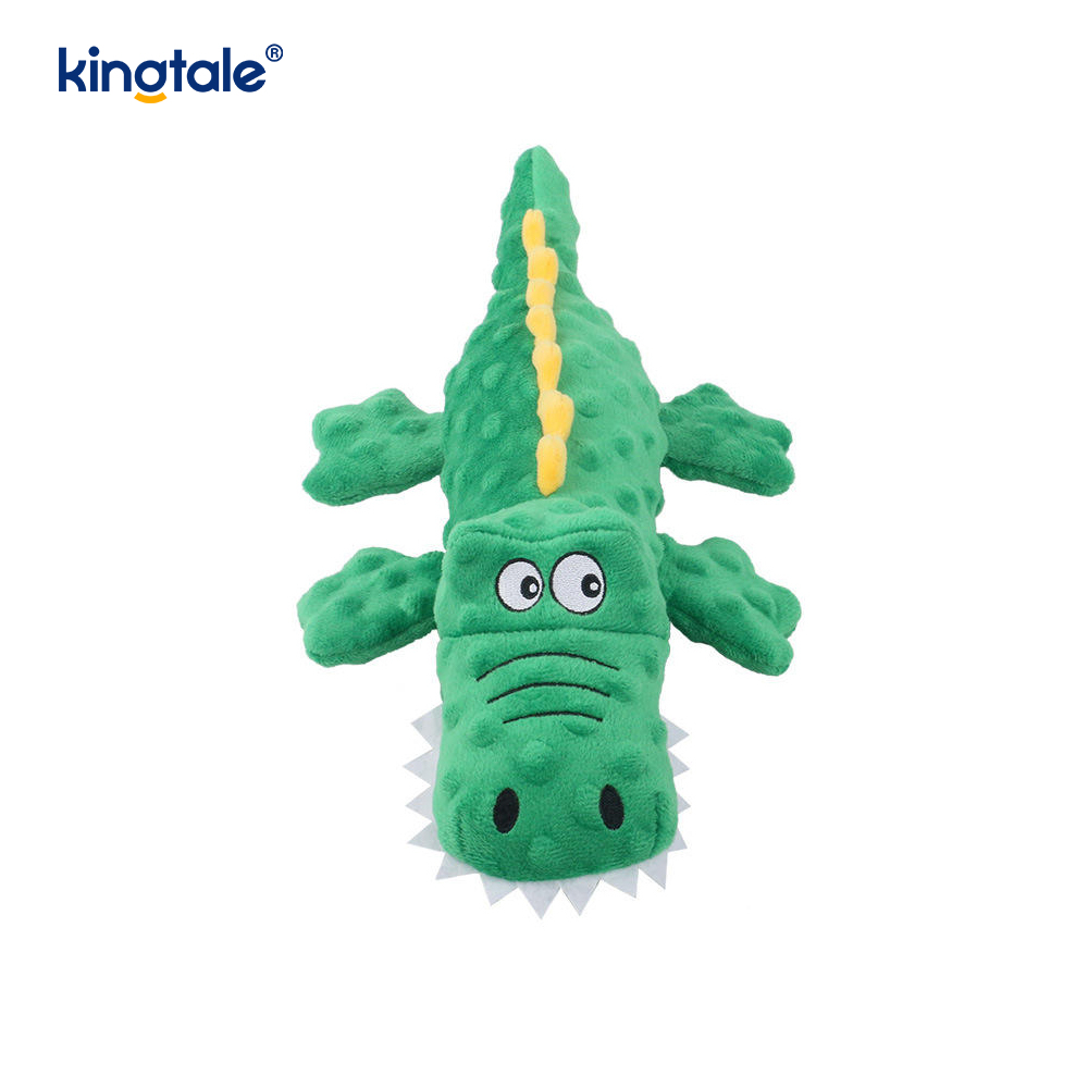 Pet Squeak Crocodile Plush Toy para sa Paglilinis ng Ngipin