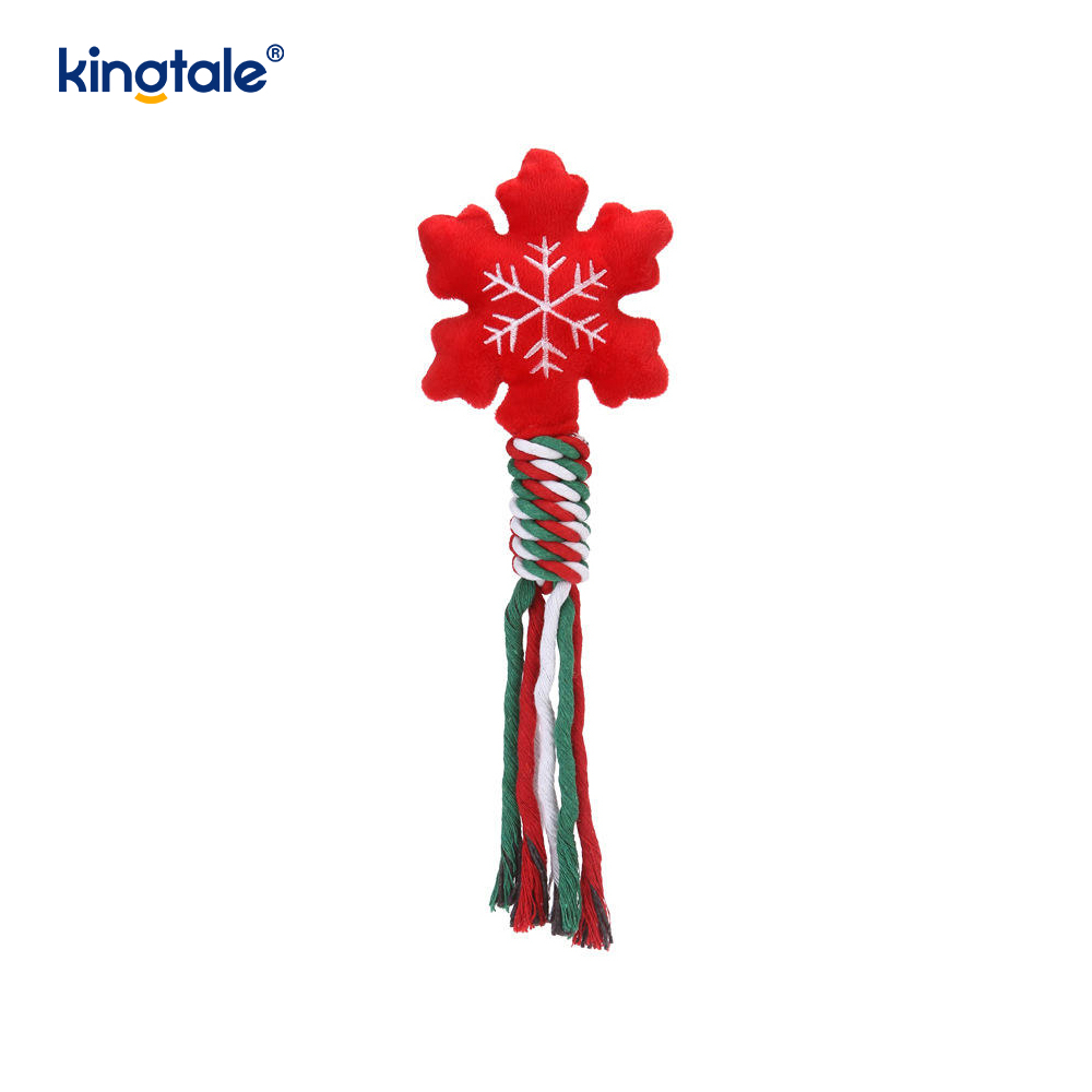 Pet Christmas Rope Plush Toys Puppy Chew Toy Para sa Pagngingipin