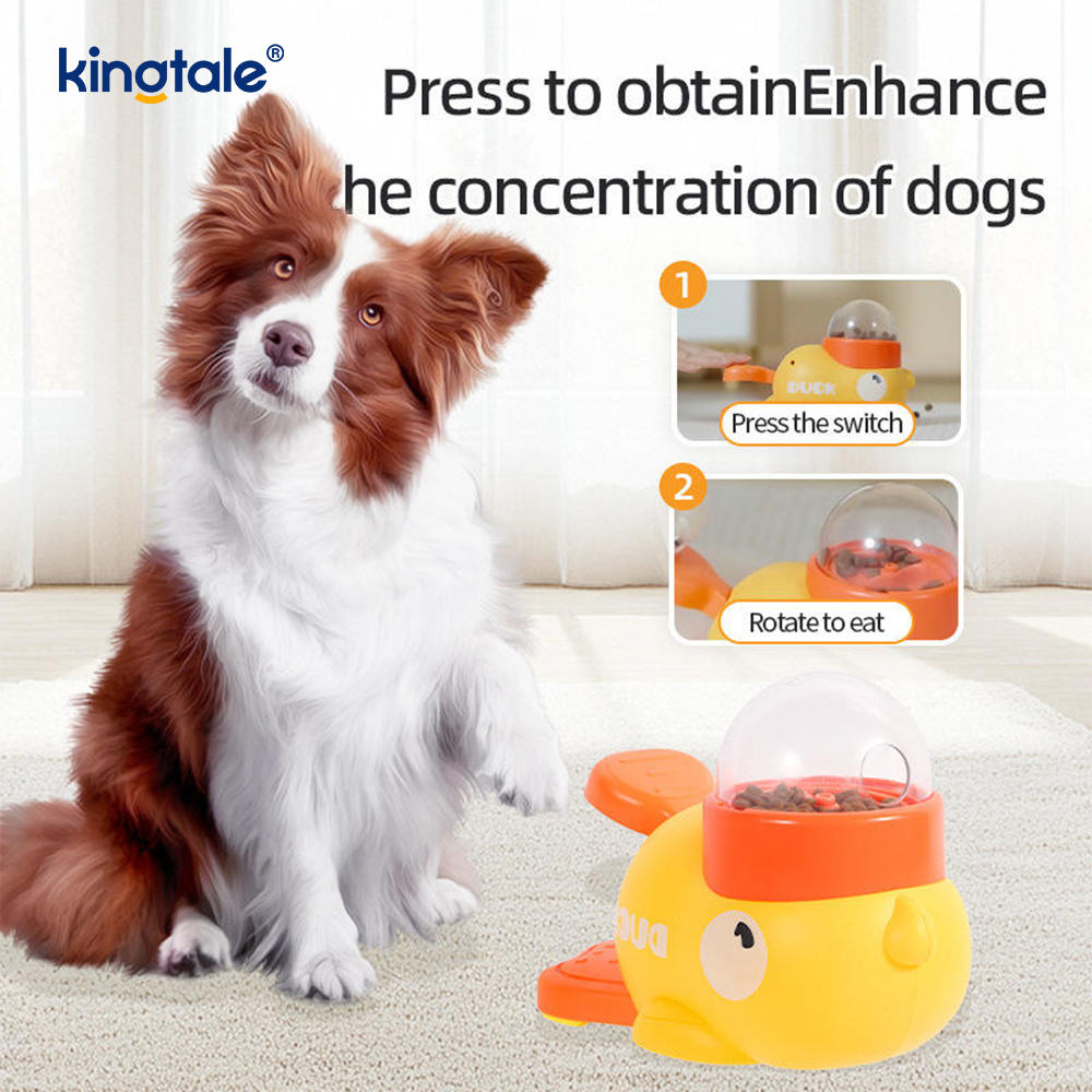 Little Yellow Duck Pet Feeder Interactive Dog Toys Food Puzzle Slow Feeder