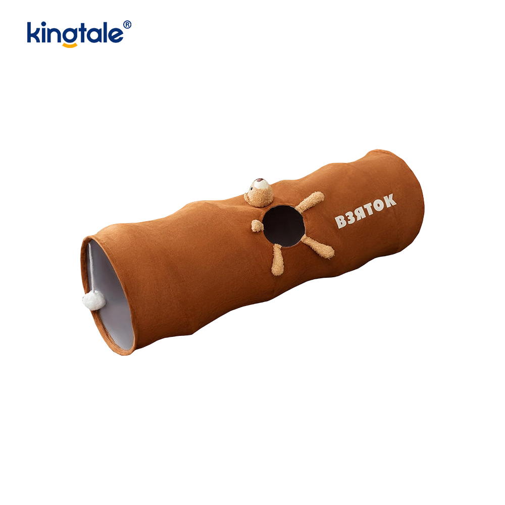 Collapsible Cat Toy Straight Cartoon Cat Tunnel Unny Interactive Cat Toy Gift For Cat