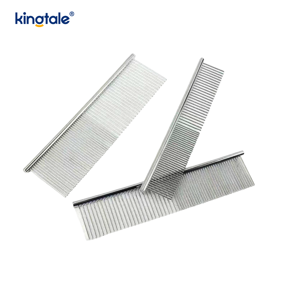 Stainless Steel Grooming Comb Dog Comb Para sa Grooming, Metal Cat Comb Para sa Pag-alis ng mga Tangle At Knots