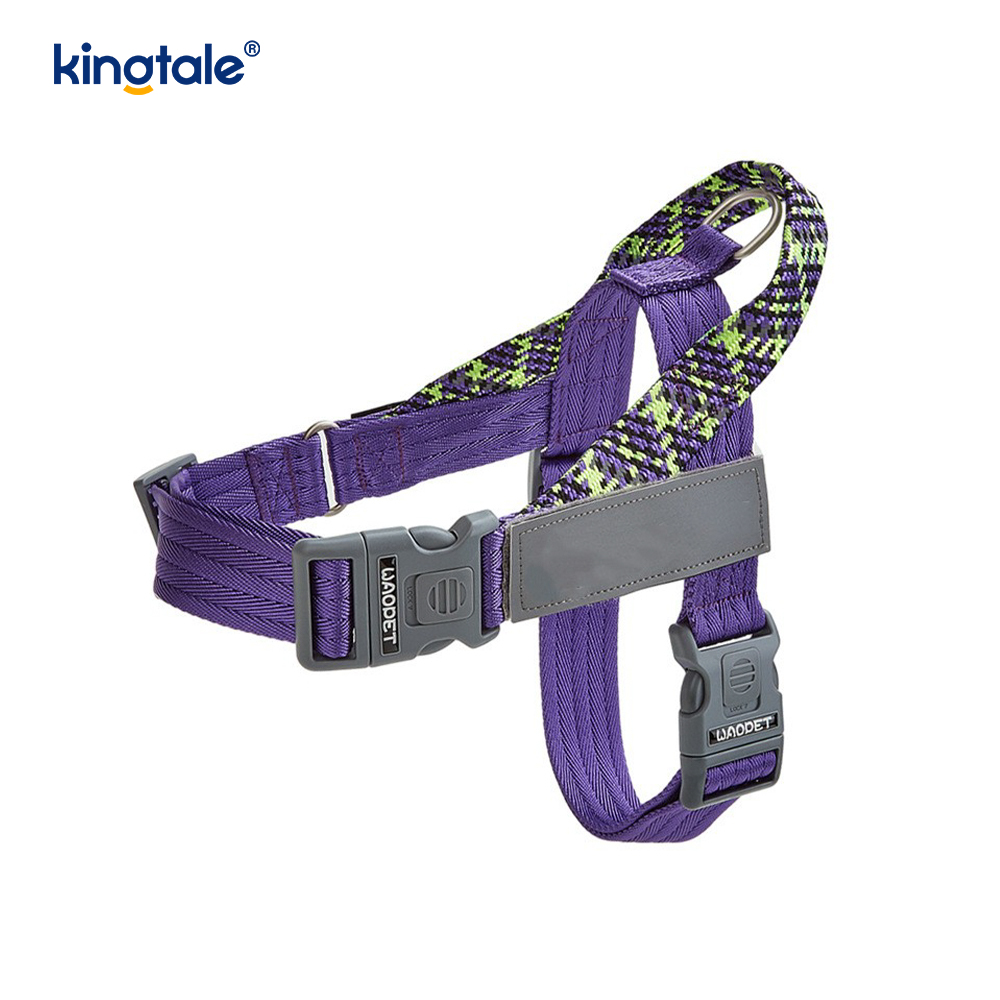 Binuo na Braid Nylon Webbing Highlight Reflective Dog Harness