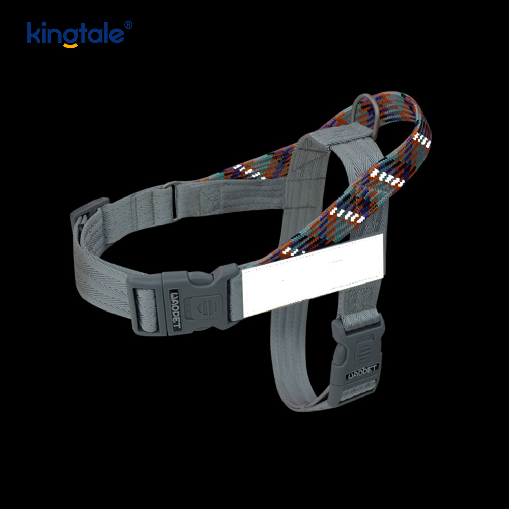 Binuo na Braid Nylon Webbing Highlight Reflective Dog Harness