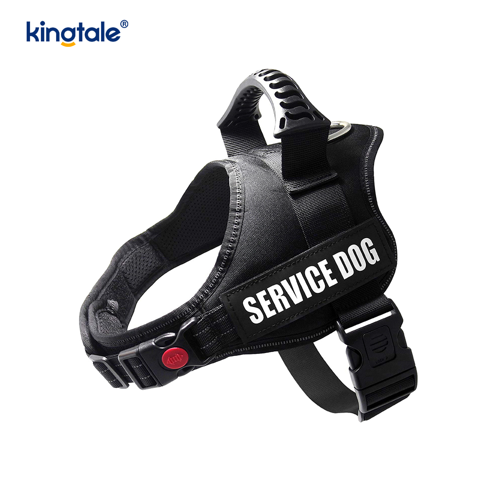 Walang Pull Reflective Designer Dog Harness Solid Nylon Rope Dog Leash