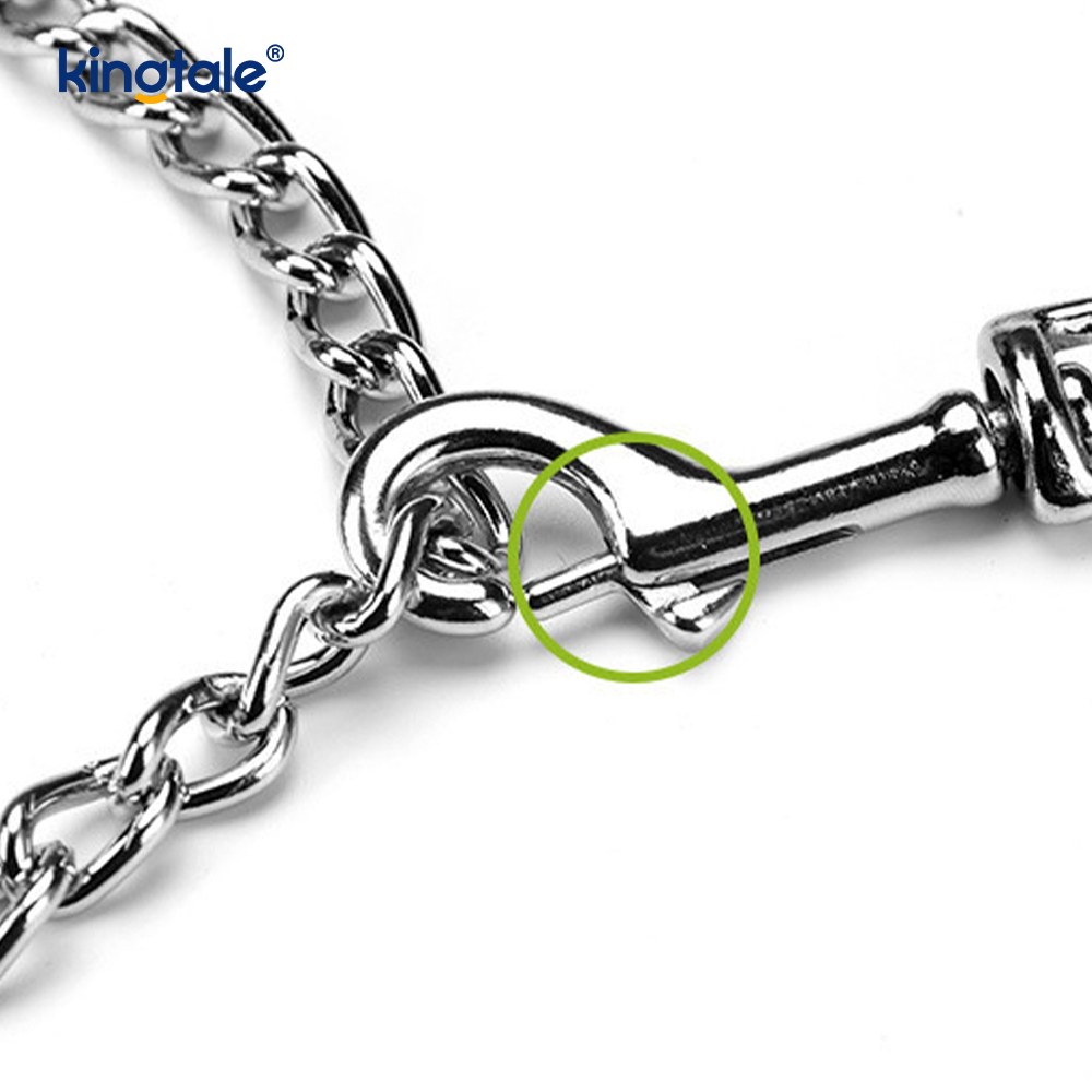 Custom Metal Heavy Duty Dog Chain Lead na May Foam Handle Para sa Mga Aso