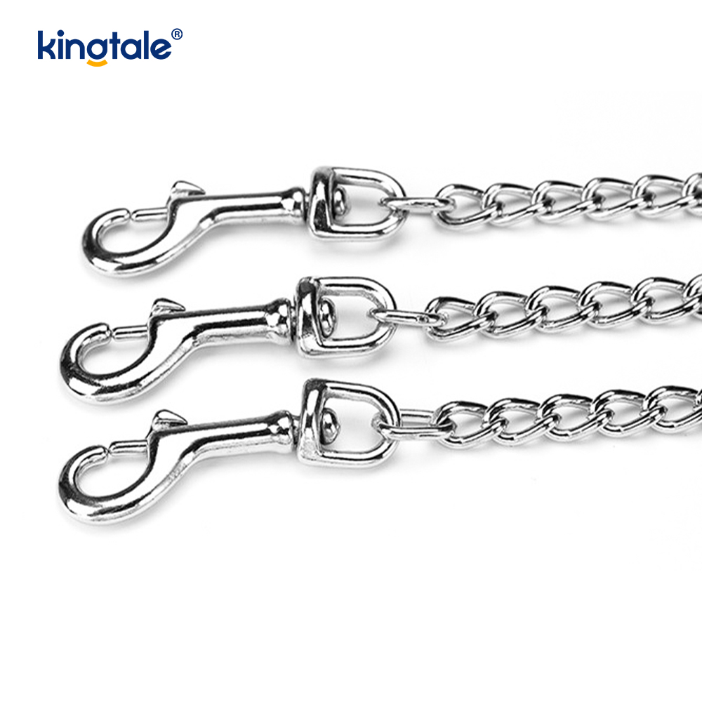 Custom Metal Heavy Duty Dog Chain Lead na May Foam Handle Para sa Mga Aso