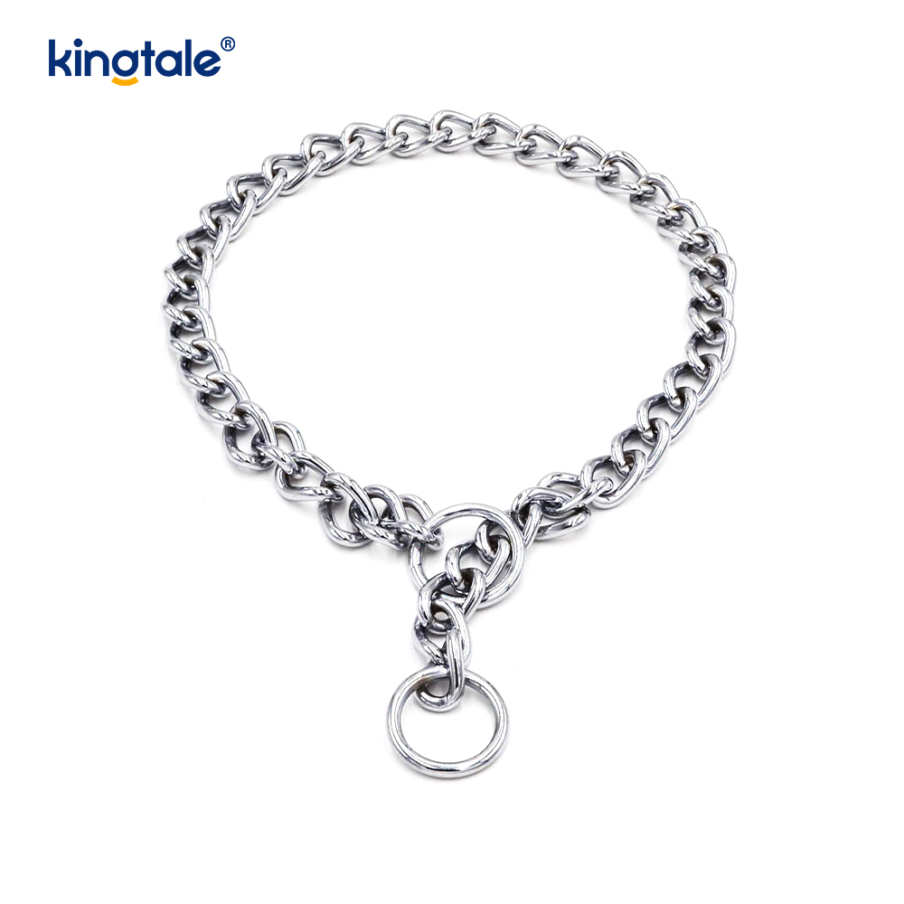 Metal Training Dog Choke Collar Slip P Chain Heavy Chain Para sa Mga Aso