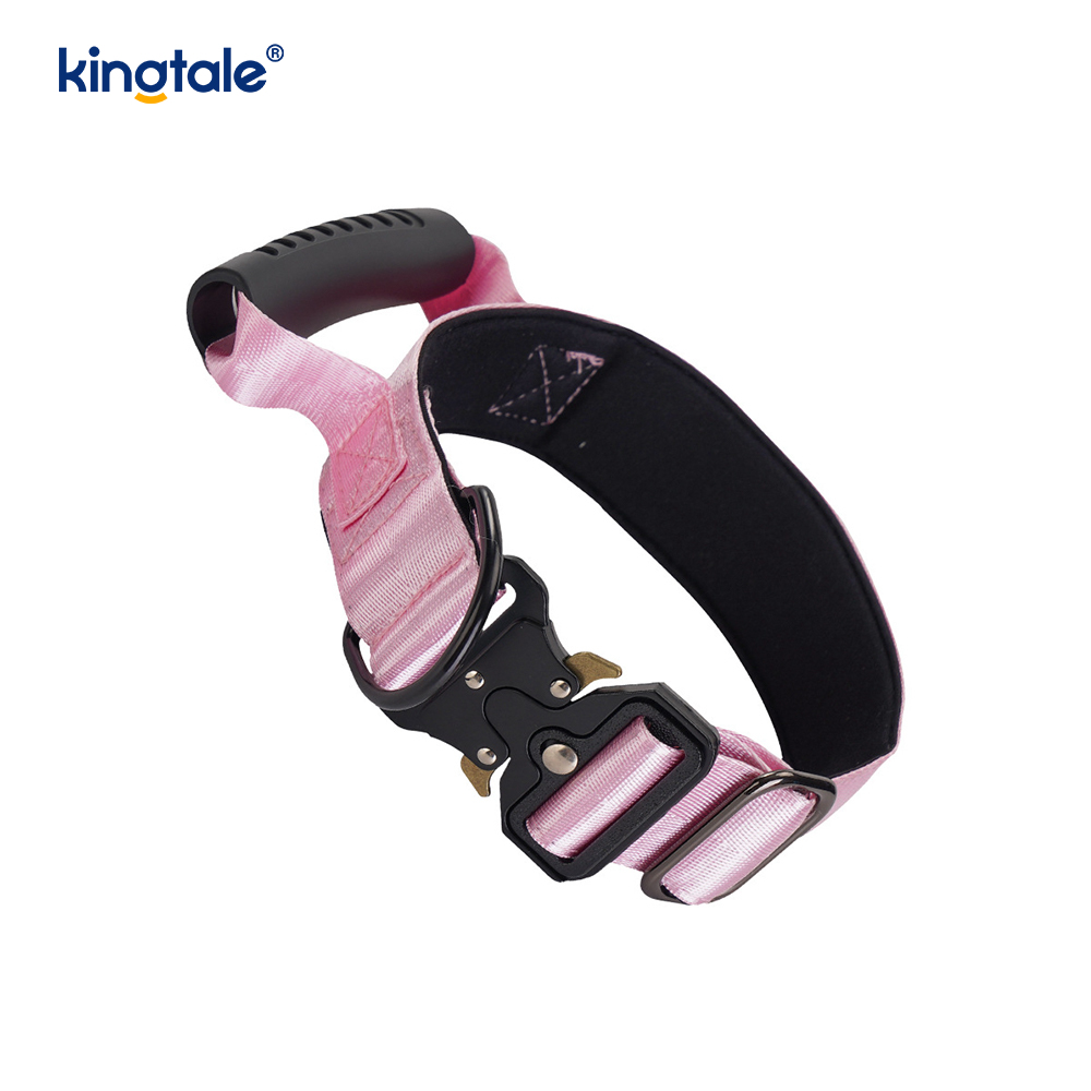 Tactical Training Nylon Control Handle at Quick-Release Metal Buckle Collar