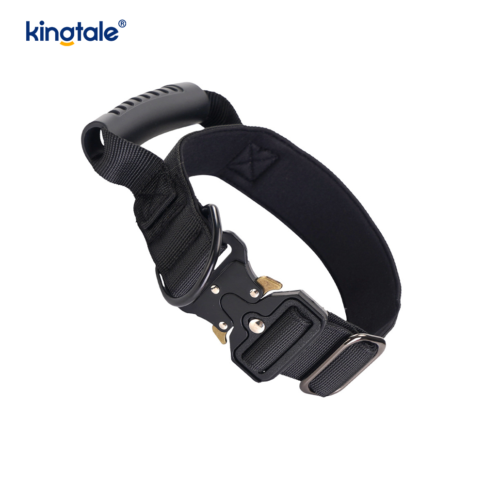 Tactical Training Nylon Control Handle at Quick-Release Metal Buckle Collar