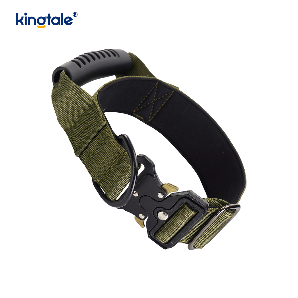 Tactical Training Nylon Control Handle at Quick-Release Metal Buckle Collar