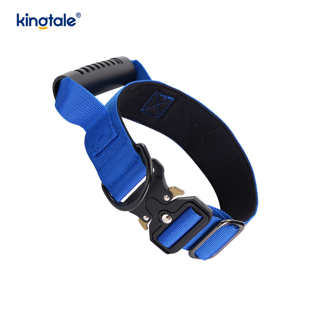 Tactical Training Nylon Control Handle at Quick-Release Metal Buckle Collar