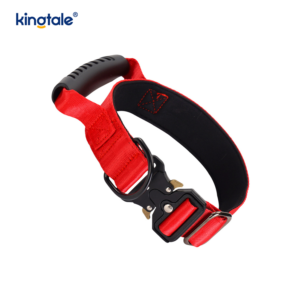 Tactical Training Nylon Control Handle at Quick-Release Metal Buckle Collar