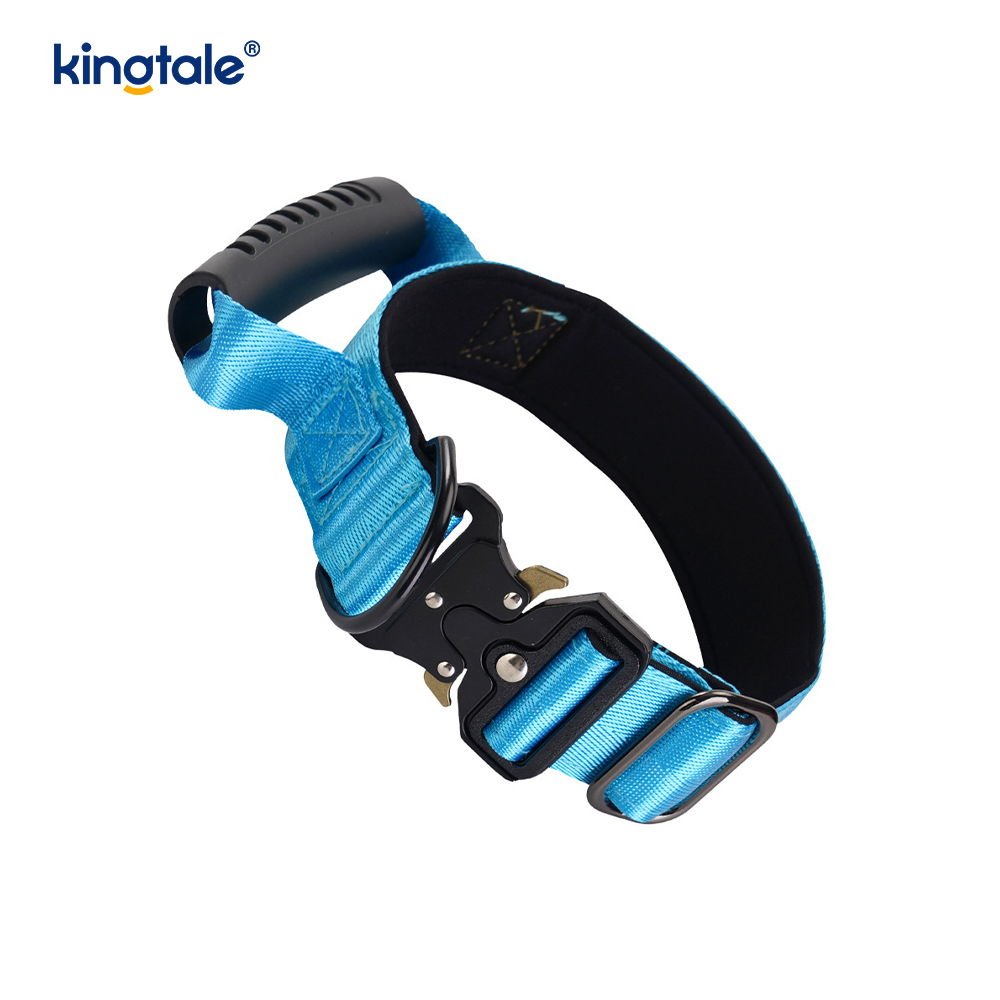 Tactical Training Nylon Control Handle at Quick-Release Metal Buckle Collar