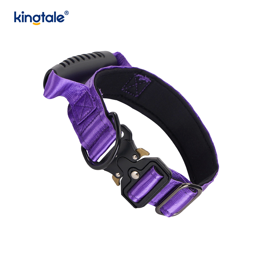 Tactical Training Nylon Control Handle at Quick-Release Metal Buckle Collar