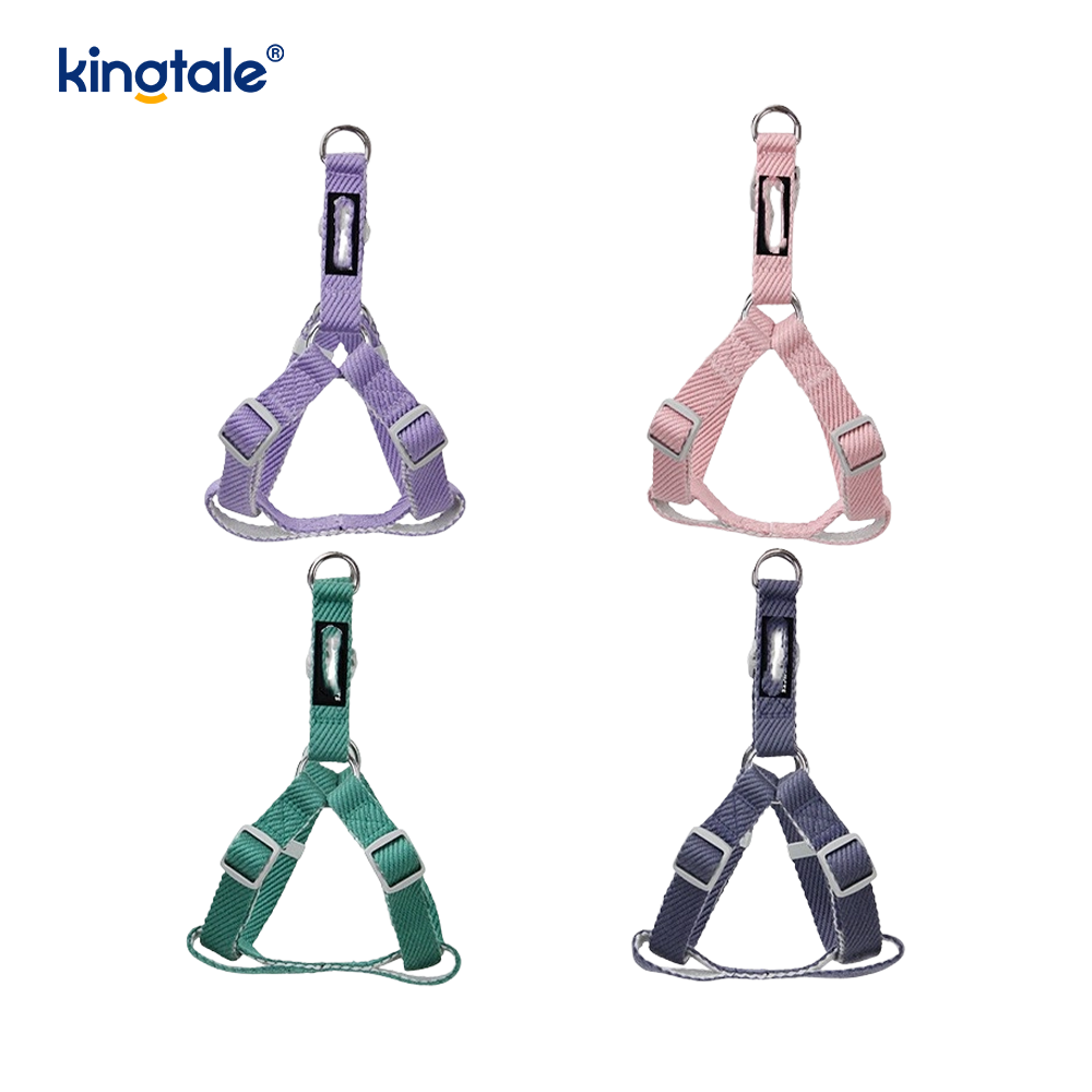 Naka-personalize na OEM/ODM Print Pattern Dog Harness Collar Leash Set