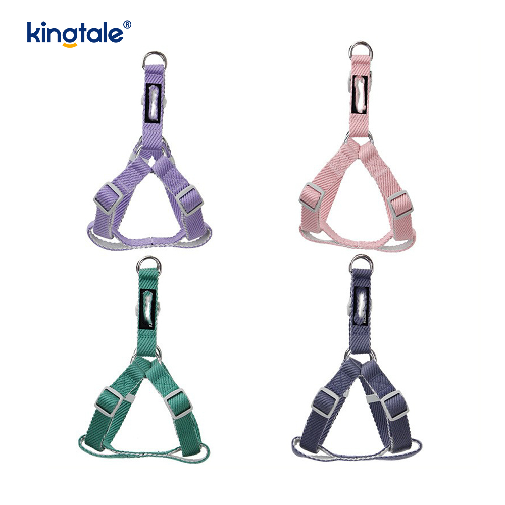 Naka-personalize na OEM/ODM Print Pattern Dog Harness Collar Leash Set