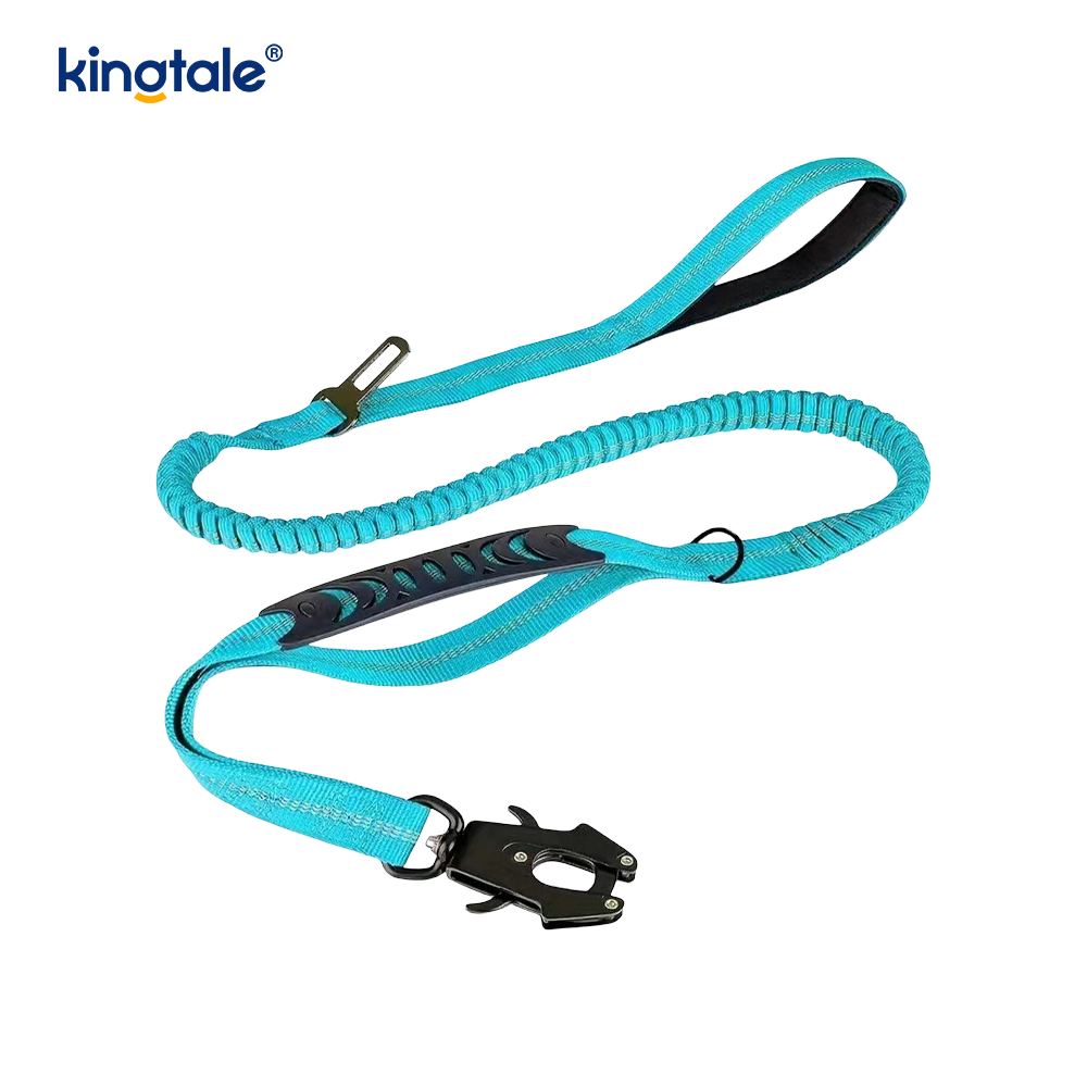 4 In 1 Heavy Duty Dog Lead na May Car Seat Belt At Soft Padded Handle