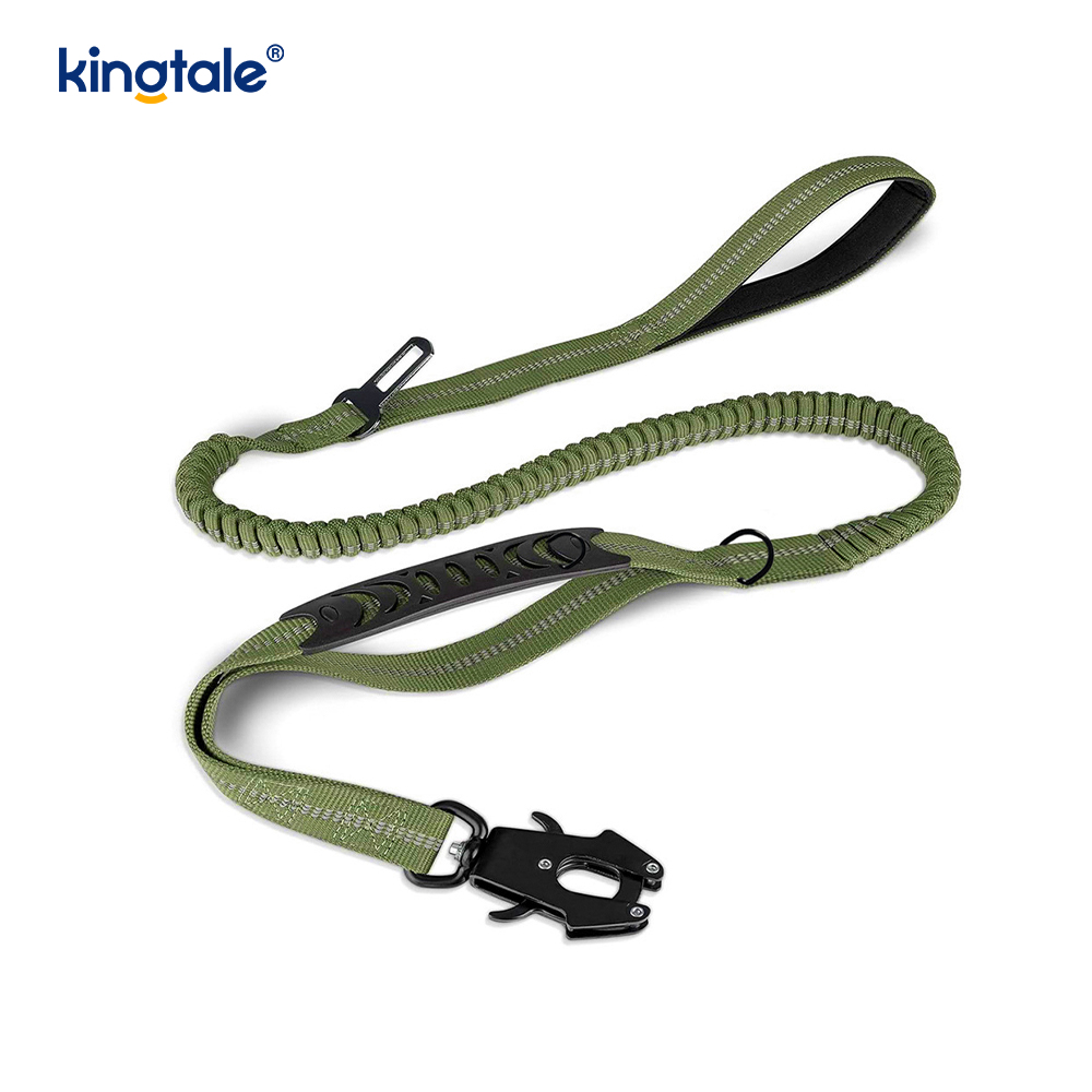 4 In 1 Heavy Duty Dog Lead na May Car Seat Belt At Soft Padded Handle