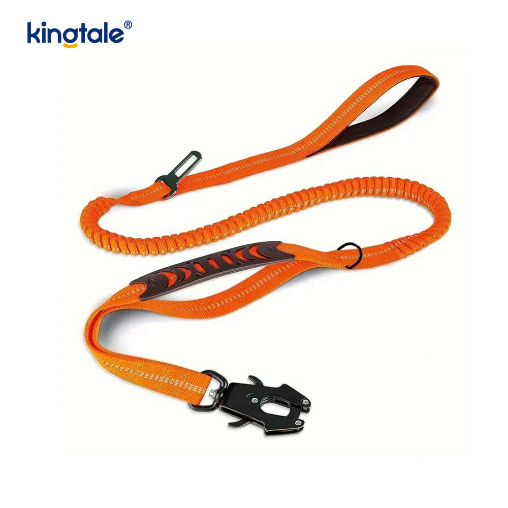 4 In 1 Heavy Duty Dog Lead na May Car Seat Belt At Soft Padded Handle