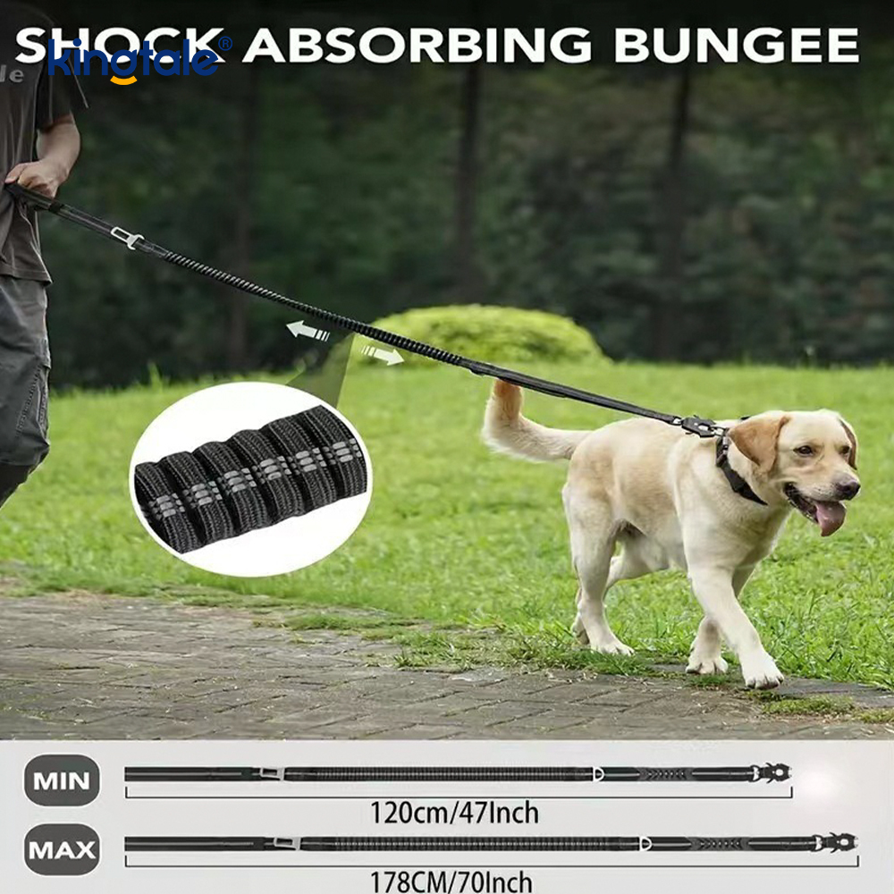 4 In 1 Heavy Duty Dog Lead na May Car Seat Belt At Soft Padded Handle
