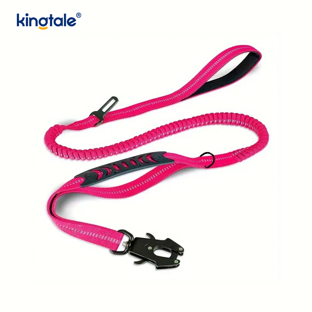 4 In 1 Heavy Duty Dog Lead na May Car Seat Belt At Soft Padded Handle