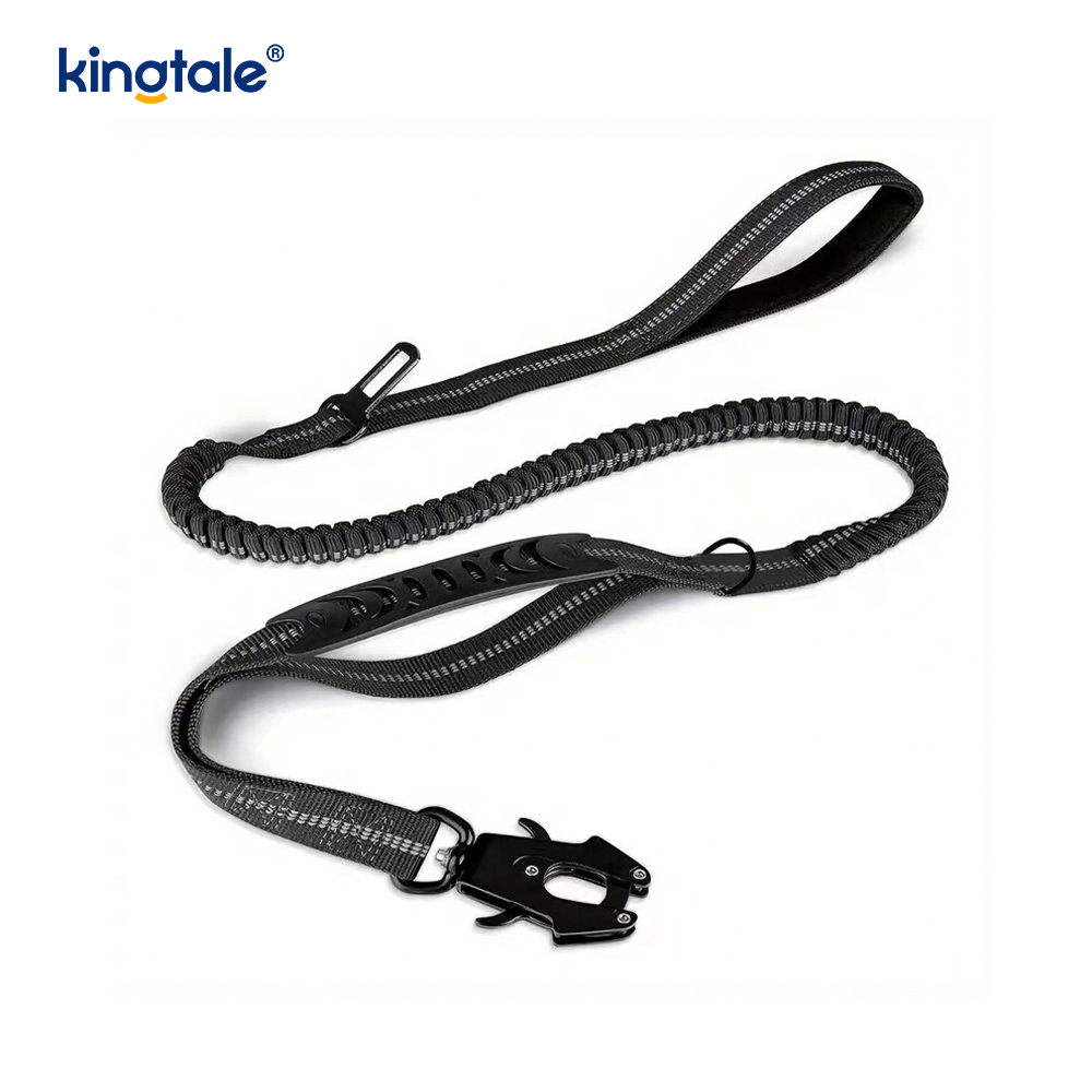 4 In 1 Heavy Duty Dog Lead na May Car Seat Belt At Soft Padded Handle