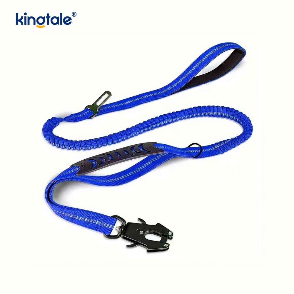 4 In 1 Heavy Duty Dog Lead na May Car Seat Belt At Soft Padded Handle